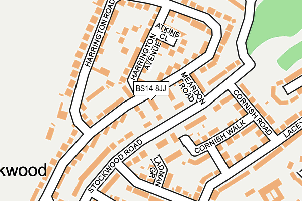 BS14 8JJ map - OS OpenMap – Local (Ordnance Survey)