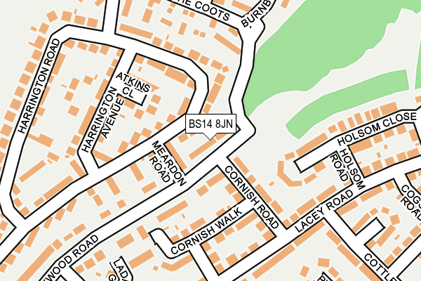 BS14 8JN map - OS OpenMap – Local (Ordnance Survey)