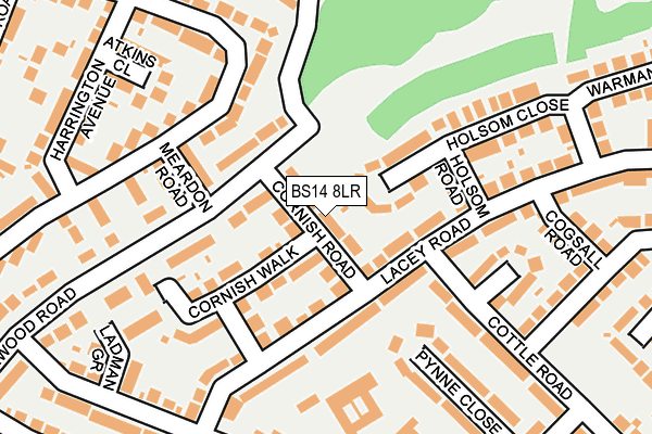 BS14 8LR map - OS OpenMap – Local (Ordnance Survey)
