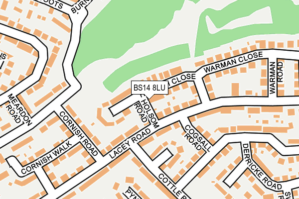 BS14 8LU map - OS OpenMap – Local (Ordnance Survey)