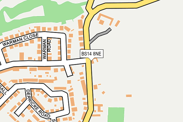 BS14 8NE map - OS OpenMap – Local (Ordnance Survey)