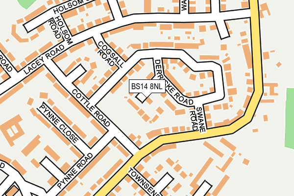 BS14 8NL map - OS OpenMap – Local (Ordnance Survey)