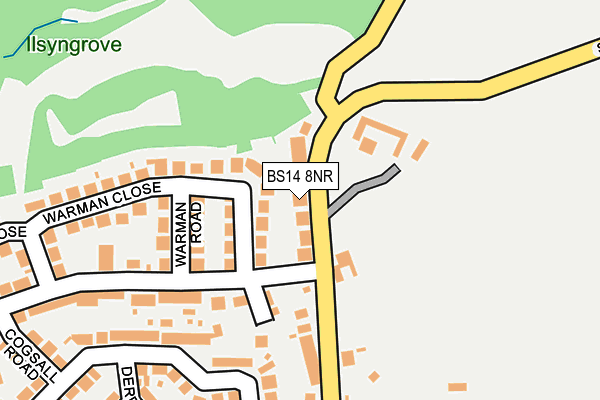 BS14 8NR map - OS OpenMap – Local (Ordnance Survey)