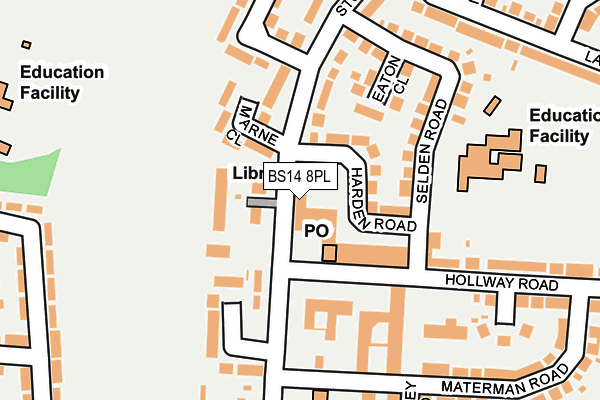 BS14 8PL map - OS OpenMap – Local (Ordnance Survey)