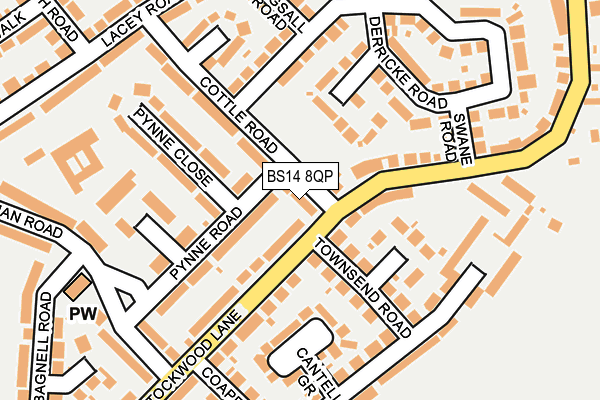 BS14 8QP map - OS OpenMap – Local (Ordnance Survey)