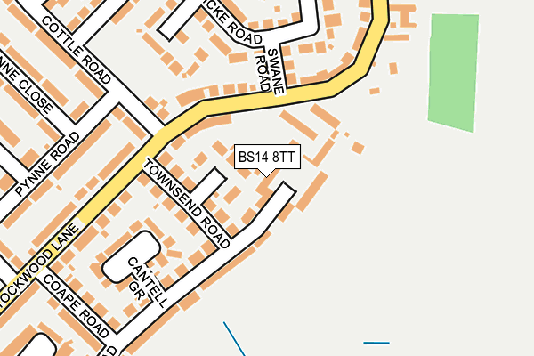 BS14 8TT map - OS OpenMap – Local (Ordnance Survey)
