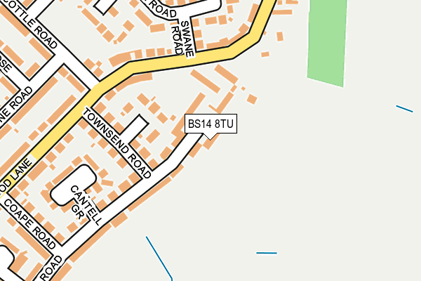 BS14 8TU map - OS OpenMap – Local (Ordnance Survey)