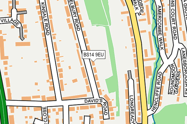 BS14 9EU map - OS OpenMap – Local (Ordnance Survey)