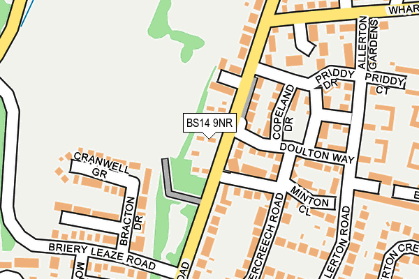 BS14 9NR map - OS OpenMap – Local (Ordnance Survey)