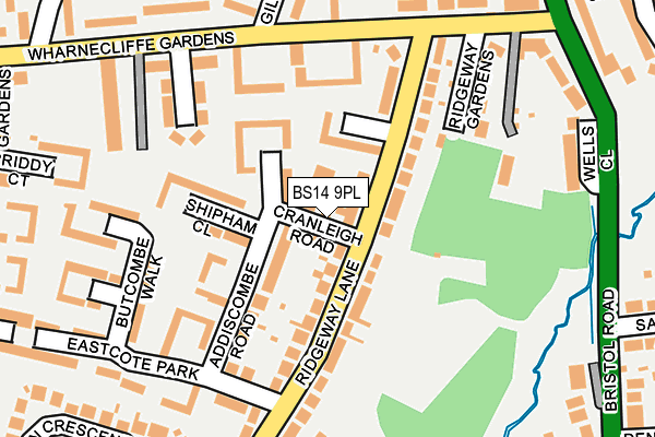 BS14 9PL map - OS OpenMap – Local (Ordnance Survey)