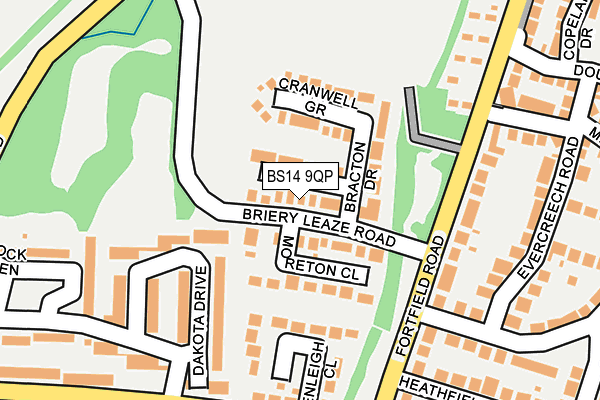 BS14 9QP map - OS OpenMap – Local (Ordnance Survey)