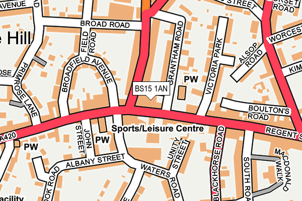 Map of WEBPAL LIMITED at local scale