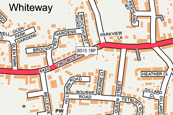 BS15 1BP map - OS OpenMap – Local (Ordnance Survey)