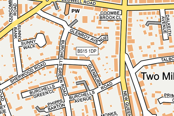 BS15 1DP map - OS OpenMap – Local (Ordnance Survey)