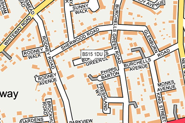 BS15 1DU map - OS OpenMap – Local (Ordnance Survey)