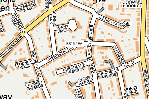 BS15 1EA map - OS OpenMap – Local (Ordnance Survey)
