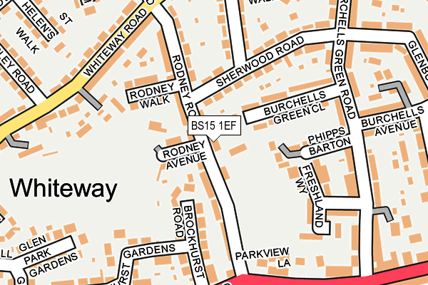 BS15 1EF map - OS OpenMap – Local (Ordnance Survey)
