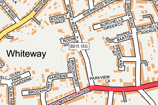 BS15 1EG map - OS OpenMap – Local (Ordnance Survey)