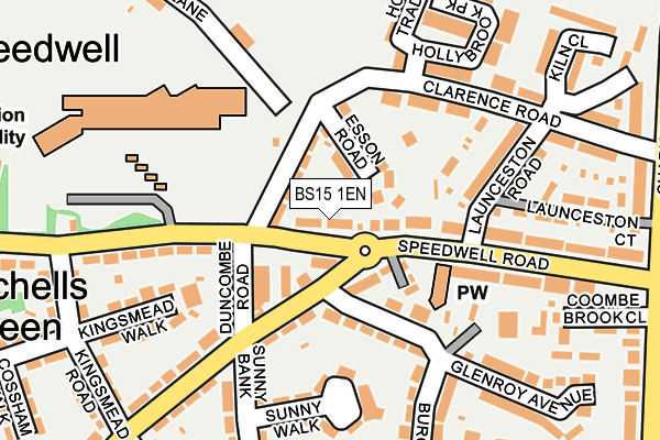 BS15 1EN map - OS OpenMap – Local (Ordnance Survey)