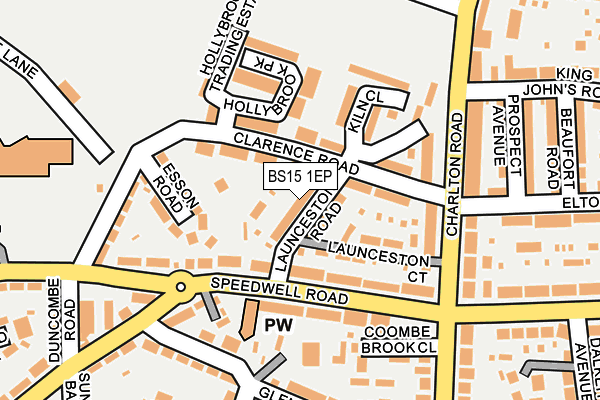 BS15 1EP map - OS OpenMap – Local (Ordnance Survey)