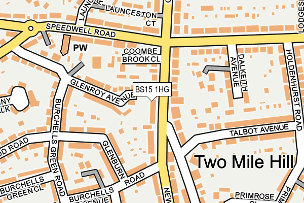 BS15 1HG map - OS OpenMap – Local (Ordnance Survey)