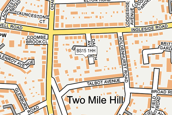 BS15 1HH map - OS OpenMap – Local (Ordnance Survey)