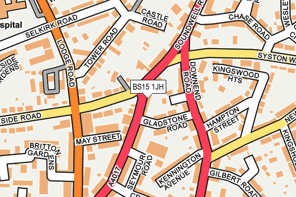 BS15 1JH map - OS OpenMap – Local (Ordnance Survey)
