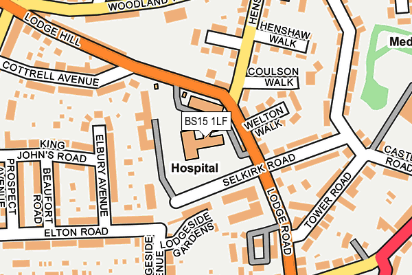 BS15 1LF map - OS OpenMap – Local (Ordnance Survey)
