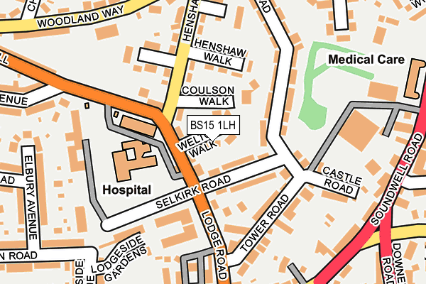 BS15 1LH map - OS OpenMap – Local (Ordnance Survey)