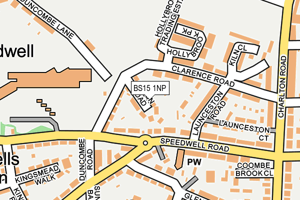 BS15 1NP map - OS OpenMap – Local (Ordnance Survey)