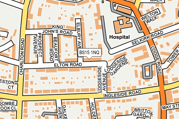 BS15 1NQ map - OS OpenMap – Local (Ordnance Survey)