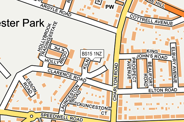 BS15 1NZ map - OS OpenMap – Local (Ordnance Survey)