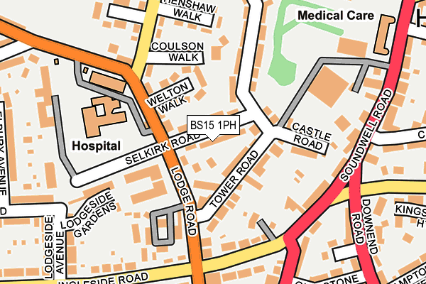 BS15 1PH map - OS OpenMap – Local (Ordnance Survey)