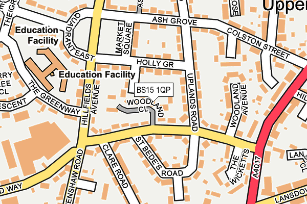 BS15 1QP map - OS OpenMap – Local (Ordnance Survey)