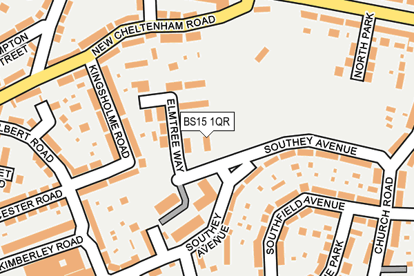 BS15 1QR map - OS OpenMap – Local (Ordnance Survey)