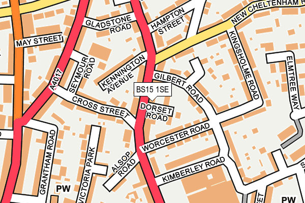 BS15 1SE map - OS OpenMap – Local (Ordnance Survey)