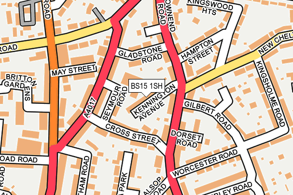 BS15 1SH map - OS OpenMap – Local (Ordnance Survey)