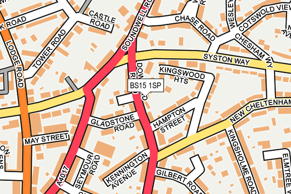 BS15 1SP map - OS OpenMap – Local (Ordnance Survey)