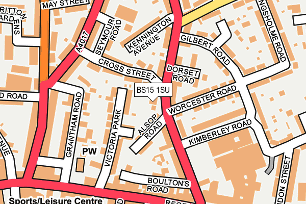 BS15 1SU map - OS OpenMap – Local (Ordnance Survey)