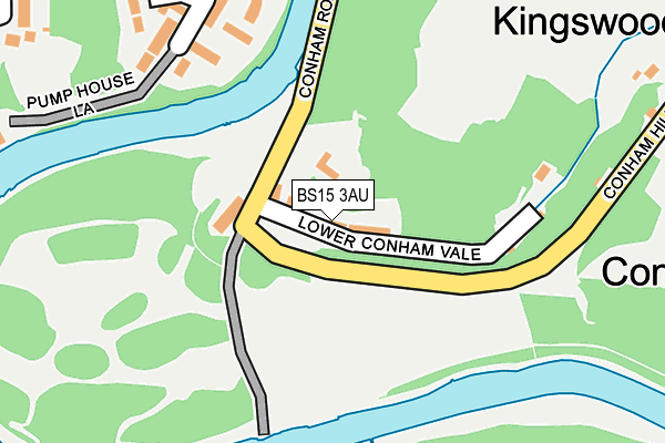 BS15 3AU map - OS OpenMap – Local (Ordnance Survey)