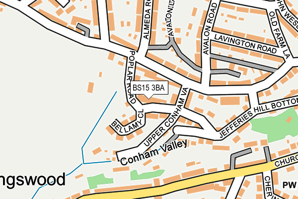 BS15 3BA map - OS OpenMap – Local (Ordnance Survey)