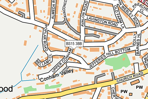 BS15 3BB map - OS OpenMap – Local (Ordnance Survey)