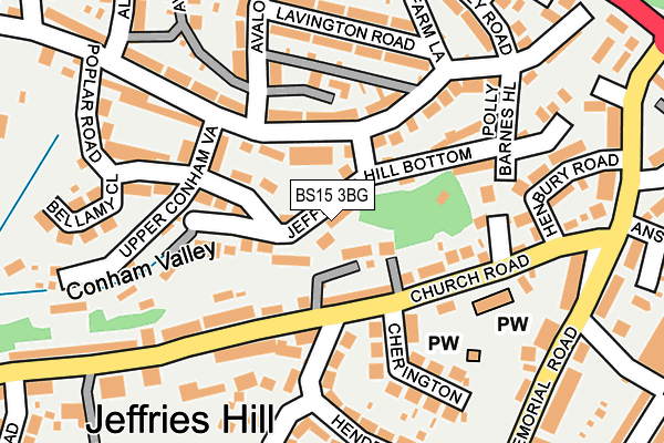 BS15 3BG map - OS OpenMap – Local (Ordnance Survey)