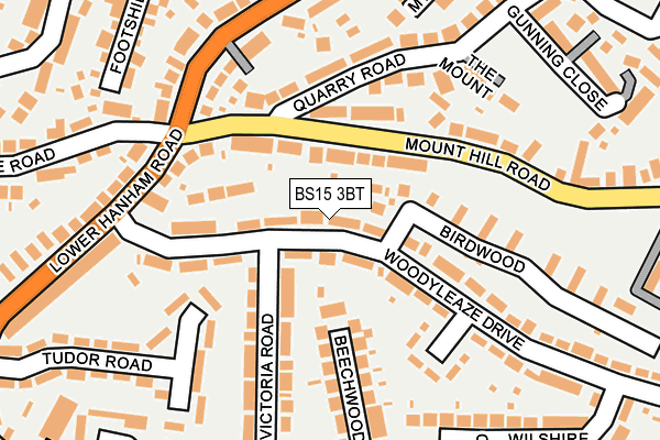 BS15 3BT map - OS OpenMap – Local (Ordnance Survey)