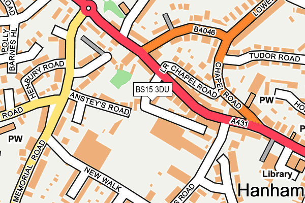 BS15 3DU map - OS OpenMap – Local (Ordnance Survey)