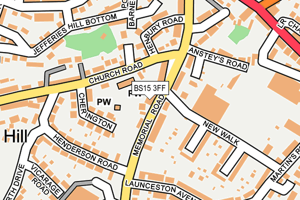 BS15 3FF map - OS OpenMap – Local (Ordnance Survey)