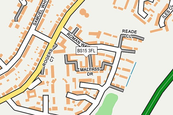 BS15 3FL map - OS OpenMap – Local (Ordnance Survey)