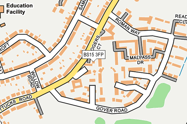 BS15 3FP map - OS OpenMap – Local (Ordnance Survey)