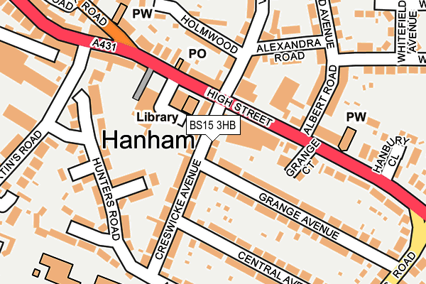 BS15 3HB map - OS OpenMap – Local (Ordnance Survey)