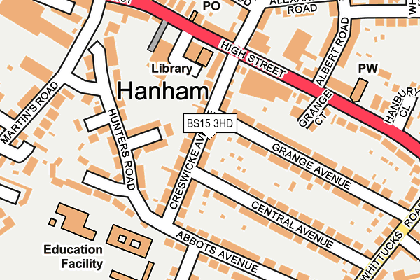 BS15 3HD map - OS OpenMap – Local (Ordnance Survey)